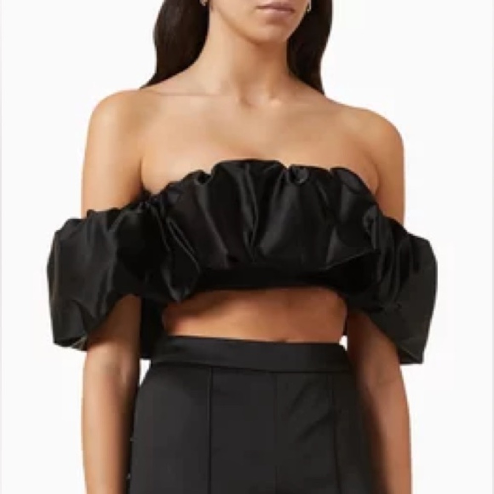 Jonathan Simkhai The  Leonora Duchess Satin Corset Top Size 8